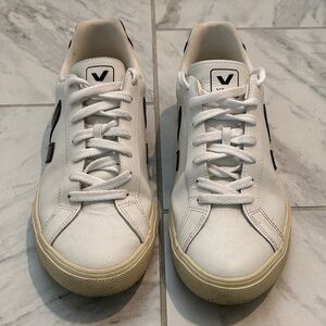 Veja White and Black Sneakers